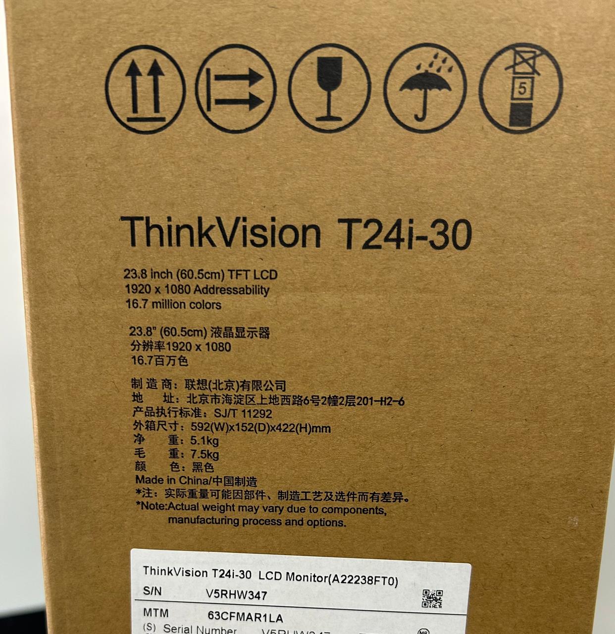 Monitor ThinkVision T24i-30 de 23.8" NUEVO - Imagen 12