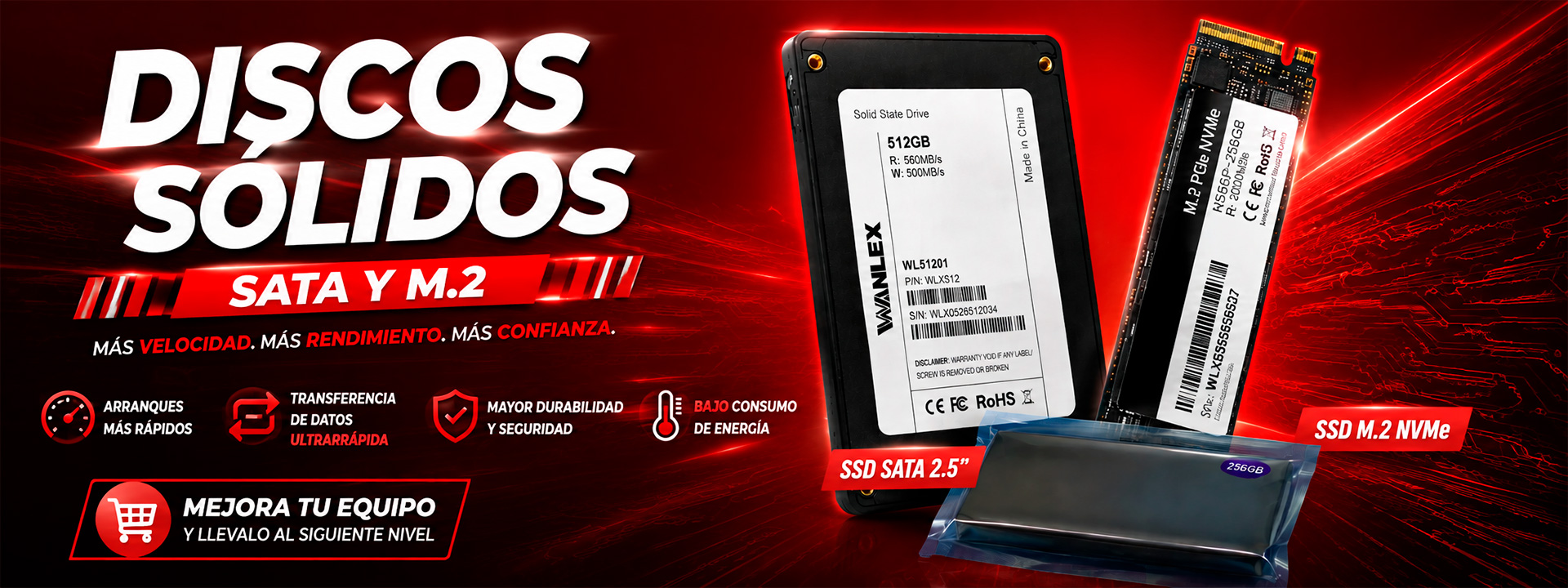 discos duros ssd y m2